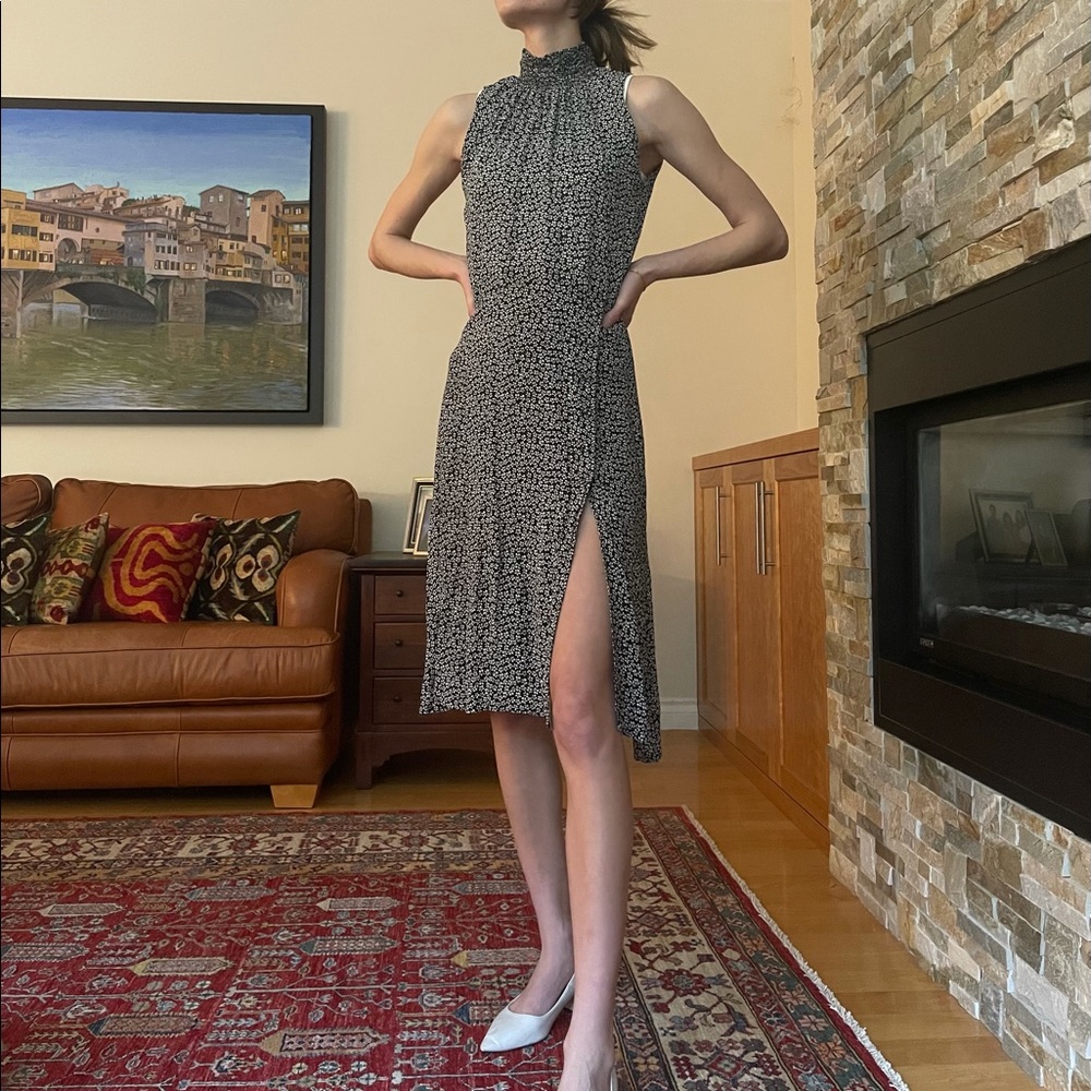 Reformation Floral Slit Midi Dress